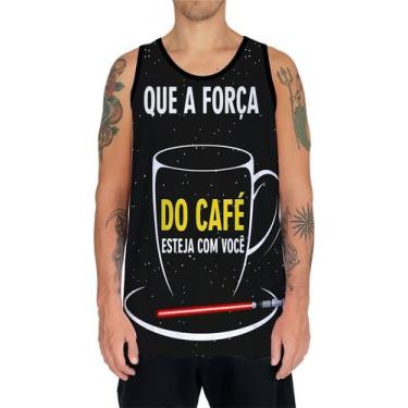 Imagem de Camiseta Regata Estampas Eu Amo Café Coffee Grãos Arte Hd 4 - Enjoy Sh