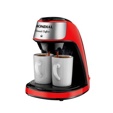 Imagem de Cafeteira elétrica 2 xícaras vermelha Smart Coffee - C-42-2X-RI - Mondial