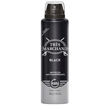 Imagem de Desodorante Aerossol Black Tres Marchand Coty 150ml