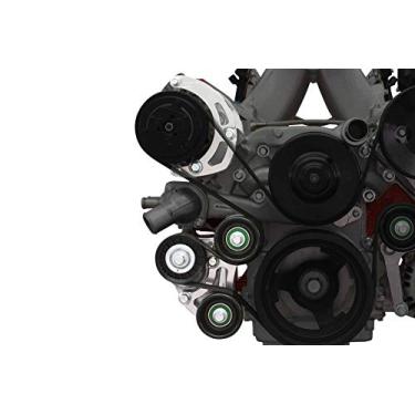 Imagem de ICT Billet LS Truck Spacing Tight Fit Sanden 7176 A/C kit de suporte de compressor inclui tensor automático para cabeçotes turbo AC SD7 ar condicionado compatível com LQ4 LQ9 L33 LR4 LSX 551137-LS71-3