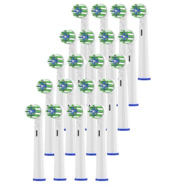 Imagem de Cabeças de escova de dentes de substituição compatíveis com Oral-B Braun Pro 500/1000/1500/3000/3757/5000/7000/7500/8000, cabeças de escova elétrica profissional para refil de cabeças de substituição
