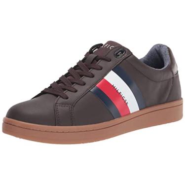 Imagem de Tommy Hilfiger Tênis masculino Lectern2, Marrom escuro, 45