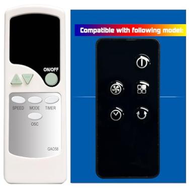 Imagem de XINJISHIMIN Controle remoto de substituição para ventilador Rowenta VU24XX FS-9100036077 VU2410U7 VU2410, C124062601D02(GAO58)