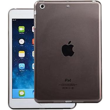 Imagem de Asgens Capa para iPad 9,7" 5ª/6ª Geração 2017/2018, Capa Preta Transparente Fina de Silicone Macio TPU com para Tablet Apple Novo iPad 5/6 Modelos de 9,7 Polegadas A1822/A1823/A1893/A1954 (2017/2018)