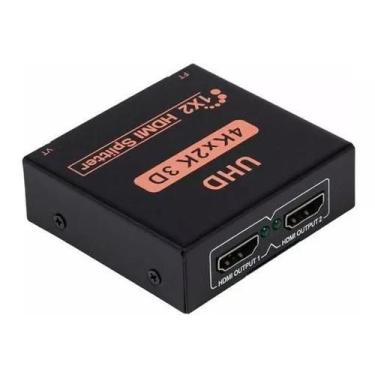 Imagem de Splitter 2 Saidas Divisor Sinal Hdmi 1X2 4K 2K 3840 X 2160 - Js Techno