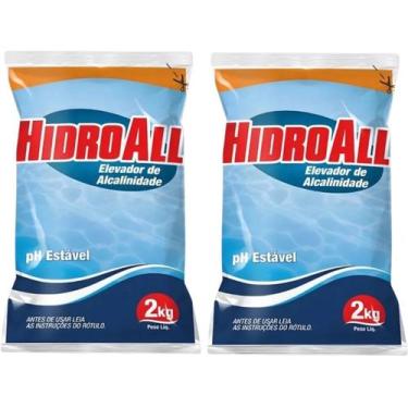 Imagem de 2 Elevador Alcalinidade Hidroall 2kg Para Piscina Ph Estavel