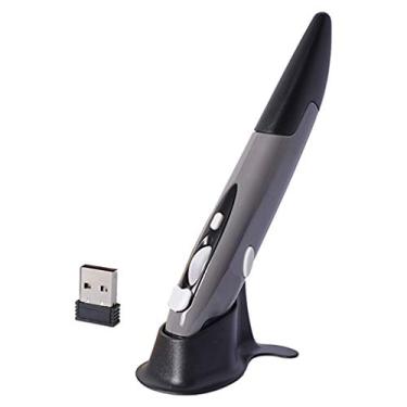 Imagem de Kokiya Mouse óptico Sem Fio, Caligrafia 2.4G Portátil Adequado para Tablet PC Laptop, Cinza