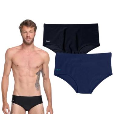 Imagem de Kit C/ 2 Sunga Adulto Lisa Mash com Vivo nas Laterais Tamanho:PCor:Pre