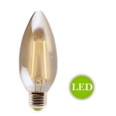 Imagem de Kit 2 Lâmpada Led Filamento Vela 2w E14 - GMH 220V