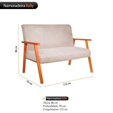 Imagem de Namoradeira Decorativa Bally - WD Decor