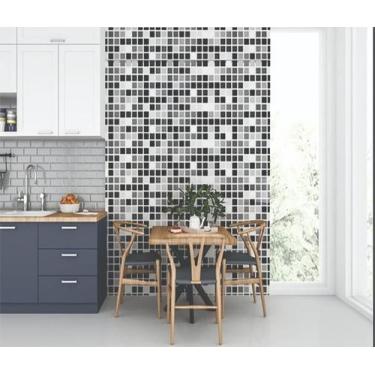 Imagem de Papel De Parede Adesivo Quadriculado Pp009 - Resitank