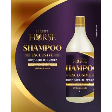 Imagem de Shampoo Exclusive 1L - Libert Horse  Shampoo para cavalos de pelos cla