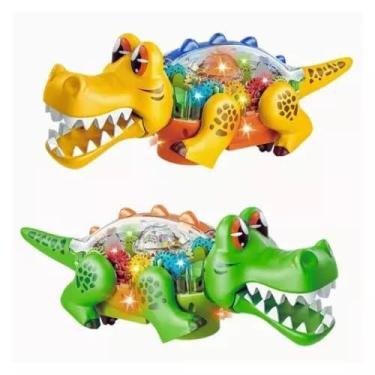 Imagem de Brinquedo jacaré bate e volta com som e luz - toys