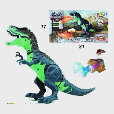 Imagem de Dinossauro Rex Solta Fumaça Bota Ovo Anda Emite Som E Luz. - Toy King