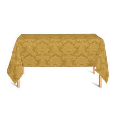 Imagem de Toalha de Mesa 6 Lugares 1,60x2,00 Jacquard Medalhão Adamascado Retang
