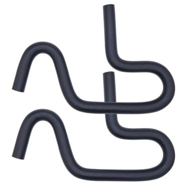 Imagem de JADSOrBoBi 2 unidades de cotovelo de mangueira de linha de combustível de borracha curvada moldada em corte em U, 45 90 135 curvas de 180 graus para aplicações automotivas e marítimas