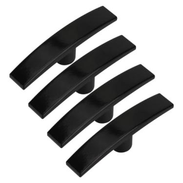 Imagem de SAQXK 4 peças de manípulo de válvula de despejo de alumínio RV preto de substituição para alça de válvula Valterra, manípulo de tanque de despejo de trailer Válvulas de portão de tamanho universal