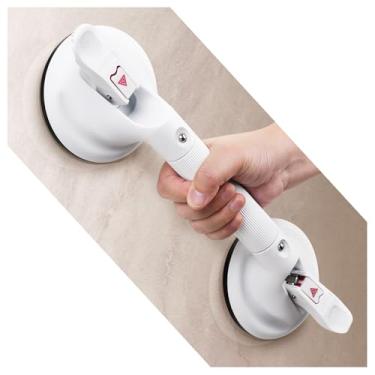 Imagem de Barras de apoio para banheiras e chuveiros, barras de sucção de segurança atualizadas de 43 cm para chuveiro, instalação sem ferramentas para parede de banheiro, alças de chuveiro para idosos com