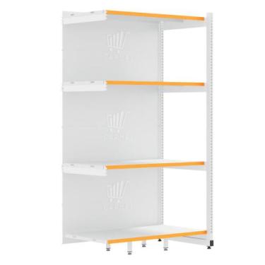 Imagem de Rack Fit Parede 1 Continuação 2,02X0,90X0,60 4 Bandejas Amapá, Branco 