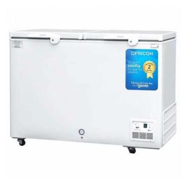 Imagem de Freezer Horizontal Fricon 2 Portas Dupla Ação 411L HCED 411 C - 220V, 