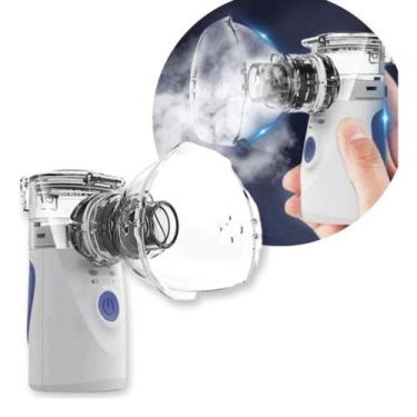 Imagem de Inalador Portátil Sem Fio Usb Nebulizador Ultrassônico Mesh Casa Viage