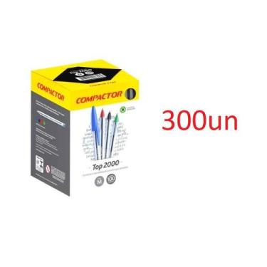 Imagem de Caneta Compactor Top 2000 esferográfica ponta média- 300un - Lynx prod