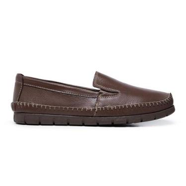 Imagem de Mocassim Leve Masculino Docksider Casual Sapatilha Moda Em Couro Drive