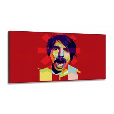 Imagem de Quadro Decorativo Red Hot Chili Peppers - em Tecido Canvas 130x60 - Wa
