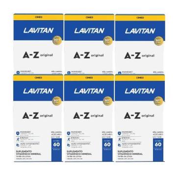 Imagem de Kit 6x Lavitan A-Z Original 60 Comprimidos - Cimed
