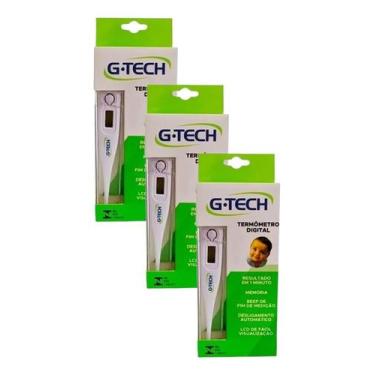 Imagem de Kit 03 Termômetros Digital Axilar e Oral Profissional e Doméstico Temp