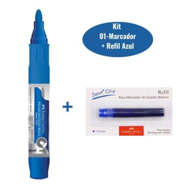 Imagem de Marcador Para Quadro Branco e Vidro Faber-Castell Recarregável  Refil 