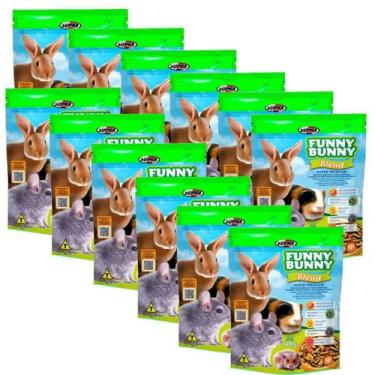 Imagem de Racao Coelho e Roedores Funny Bunny 500g Kit 12 unidades - SUPRA PETS