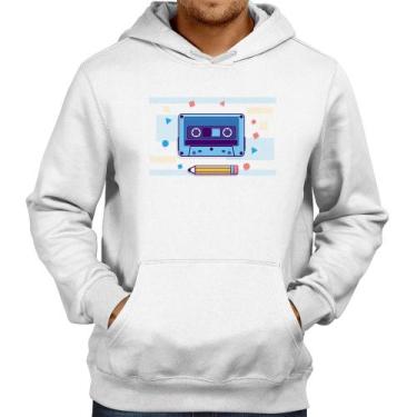 Imagem de Moletom Fita Cassete - Foca na Moda, Branco, G