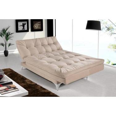 Imagem de Sofá Cama Versátil Pés de Alumínio - Império Estofados, Areia 376