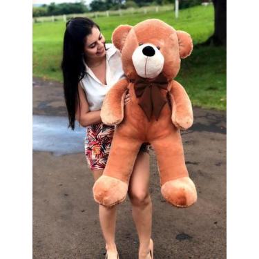 Imagem de Urso De Pelúcia Gigante Teddy - Grande - 90 cm - LuckBabyStore, Mel, T