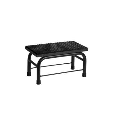 Imagem de Escadinha Auxiliar Maca 1 Degrau Preta Tatuagem Estética - E-Rogues