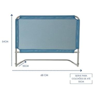 Imagem de Mini grade de proteção-segurança p/ cama box-criança e idoso - CHARMIN