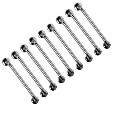 Imagem de Barra de Apoio 60cm Aço Inox Kit 9 Unidades Banheiro Box Idoso Gestant