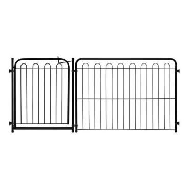 Imagem de Cercado Dobrável Pet Mix 1 Lado Cachorro Cães Bebê Preto - Açomix