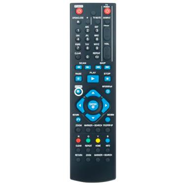 Imagem de AKB73215301 controle remoto de substituição compatível com LG Blu-ray Disc DVD Player BD460 BD610 BD370 BD440 BD530 BD520 BD550 BD572 BD580 BD620 BP325 BP320 BP255 BPM34 BD5511 BD5555 C BP135WN