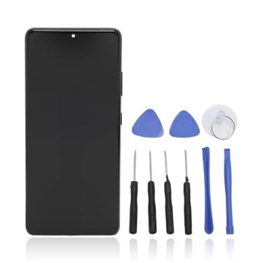 Imagem de Substituição de Tela para Galaxy S23 Ultra Display Touch Digitizer Assembly Com Ferramentas e Moldura, Sem Função de Impressão Digital