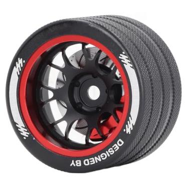 Imagem de Volante de Controle Remoto Leve Em Liga de Alumínio Com Freio a Disco Simulado, para SANWA MT41 MT51 M12 M17, FUTABA 4PX 7PX 10PX, NB4 (Vermelho)