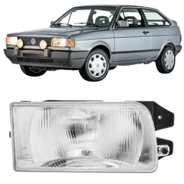 Imagem de Farol Cromado Le Gol G1 Parati G1 Saveiro G1 Voyage 1991 Ate 1994 Encaixe Arteb