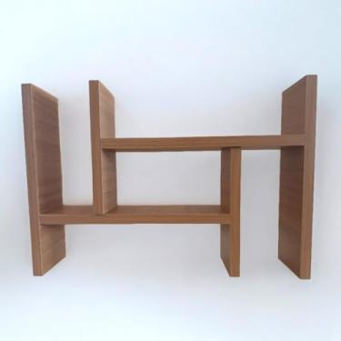 Imagem de Nicho Organizador De Mesa Escaninho AjustáVel(Freijó)