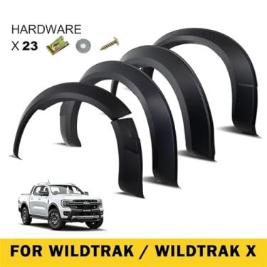 Imagem de Protetor de arco de roda Fender Flares compatível com Ranger NEXT-GEN T9 2022 2023+ WILDTRAK SPORT XLT XLS XL 4X4 Acessórios para carro para-lama(Wildtrak)