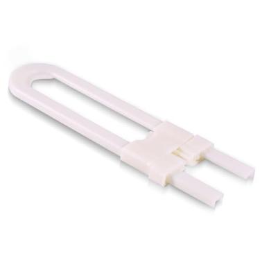 Imagem de Fechaduras de armário, pacote com 6 cadeados de cadeado de armário para armário de porta em forma de U para segurança infantil