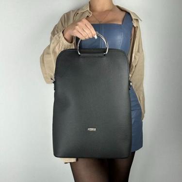 Imagem de Pasta feminina notebook recuo em couro legítimo b.992, Preto