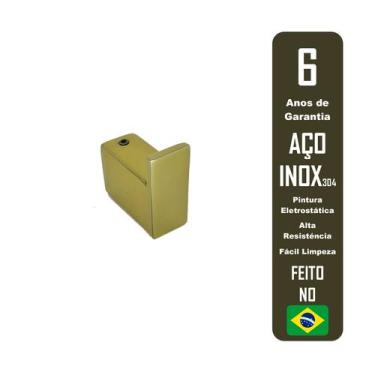 Imagem de Cabideiro De Parede Guriri Gold Padrão Deca Inox - Tozzatto Inox