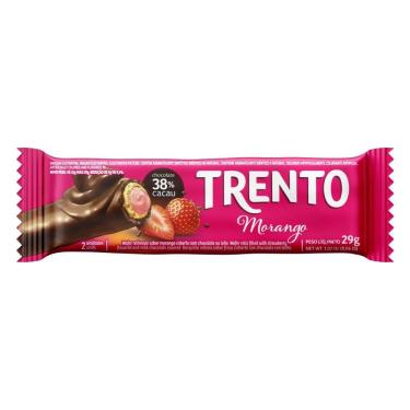 Imagem de Wafer Trento Morango Chocolate ao Leite 29g