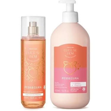 Imagem de Combo Cuide-se Bem Pessegura: Loção Corporal 400ml + Body Splash 200ml